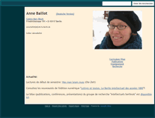 Tablet Screenshot of anne-baillot.eu